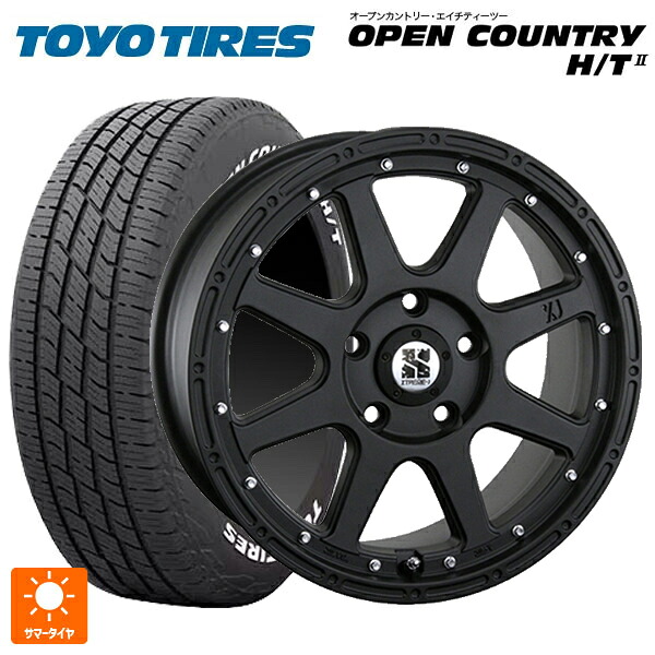 ミツビシ デリカD5(3DA系)用 225/60R18 100H トーヨー オープンカントリー HT2 ホワイトレター エムエルジェイ エクストリームJ Flat Black 新品サマータイヤホイール 4本セット