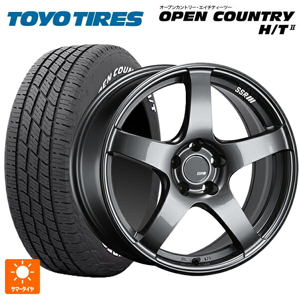 225/60R18 100H トーヨー オープンカントリー HT2 ホワイトレター タナベ SSR GT V01 グラファイトガンメタ 18-7.5J 国産車用 サマータイヤホイール4本セット