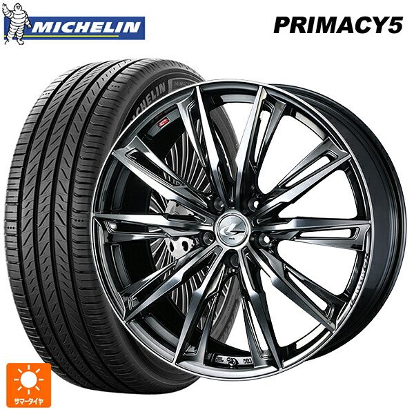 スバル フォレスター(SL系)用 235/50R19 103W XL ミシュラン プライマシー5 正規品 ウェッズ レオニス GX BMCMC 新品サマータイヤホイール 4本セット