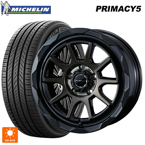 235/45R17 97W XL ミシュラン プライマシー5 正規品 ウェッズ マッドヴァンス06 ブラックポリッシュブロンズクリア 17-7J 国産車用 サマータイヤホイール4本セット|タイヤホイール専門店コニシタイヤ