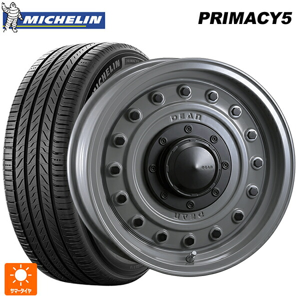 シトロエン ベルランゴ(K9C)用 215/65R16 102V XL ミシュラン プライマシー5 正規品 クリムソン ディーン コロラド スティールグレー 新品サマータイヤホイール 4本セット