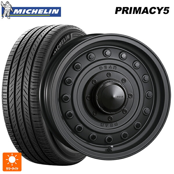 シトロエン ベルランゴ(K9C)用 215/65R16 102V XL ミシュラン プライマシー5 正規品 クリムソン ディーン コロラド マットチャコールブラック 新品サマータイヤホイール 4本セット