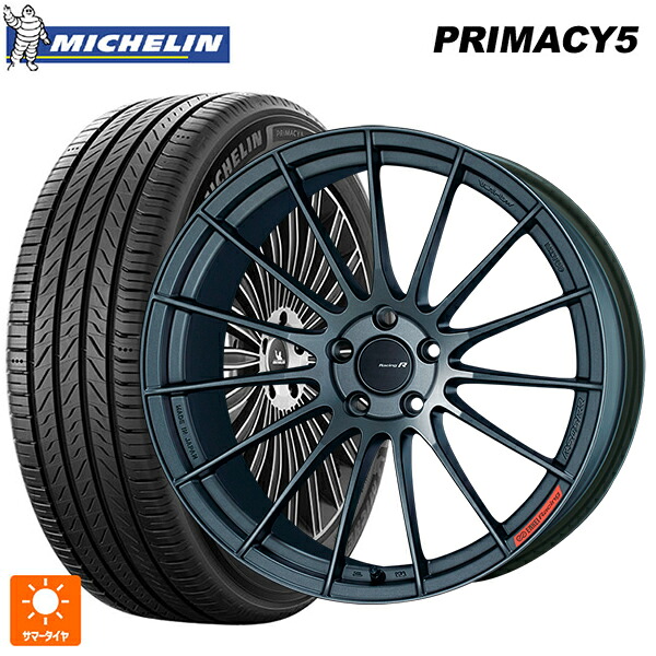 ホンダ プレリュード(BF1)用 235/40R19 96W XL ミシュラン プライマシー5 正規品 エンケイ レーシングレボリューション RS05RR # マットダークガンメタリック 新品サマータイヤホイール 4本セット