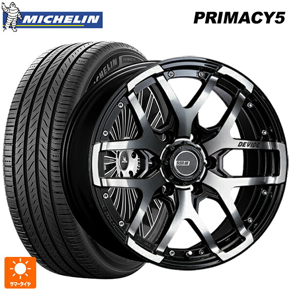 265/60R18 110H ミシュラン プライマシー5 正規品 タナベ SSR ディバイド ZS アッシュブラック 18-8J 国産車用 サマータイヤホイール4本セット