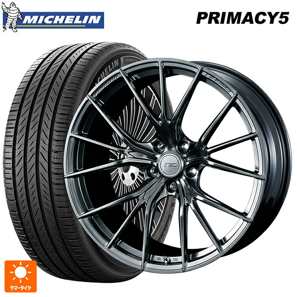 235/55R20 105V XL ミシュラン プライマシー5 正規品 ウェッズ エフゼロ FZ-1 DIAMOND BLACK 20-8.5J 国産車用 サマータイヤホイール4本セット｜タイヤホイール専門店コニシタイヤ