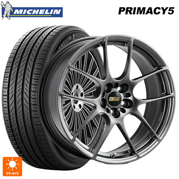 225/45R17 94W XL ミシュラン プライマシー5 正規品 BBS RF DB 17-7J 国産車用 サマータイヤホイール4本セット