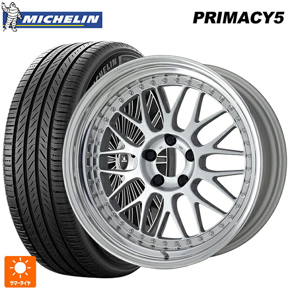 225/40R19 93W XL ミシュラン プライマシー5 正規品 ワーク マイスター M1 3ピース SIL 19-8J 国産車用 サマータイヤホイール4本セット|タイヤホイール専門店コニシタイヤ