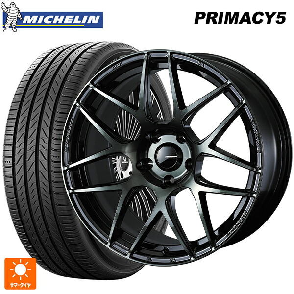 225/40R18 92Y XL ミシュラン プライマシー5 正規品 ウェッズ ウェッズスポーツ SA27R WBC 18-7.5J 国産車用 サマータイヤホイール4本セット｜タイヤホイール専門店コニシタイヤ