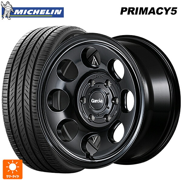 265/65R17 112H ミシュラン プライマシー5 正規品 エムアイディー ガルシア パーム8 セミグロスブラック/ウ゛ァーレイポリッシュ 17-8J 国産車用 サマータイヤホイール4本セット