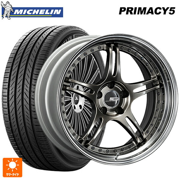 225/45R19 96W XL ミシュラン プライマシー5 正規品 タナベ SSR プロフェッサー SPX ハイメタルブロンズ 19-8J 国産車用 サマータイヤホイール4本セット