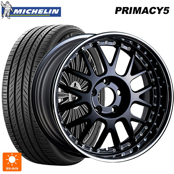 215/50R17 95W XL ミシュラン プライマシー5 正規品 タナベ SSR プロフェッサー MS1R ブラック 17-7J 国産車用 サマータイヤホイール4本セット｜タイヤホイール専門店コニシタイヤ