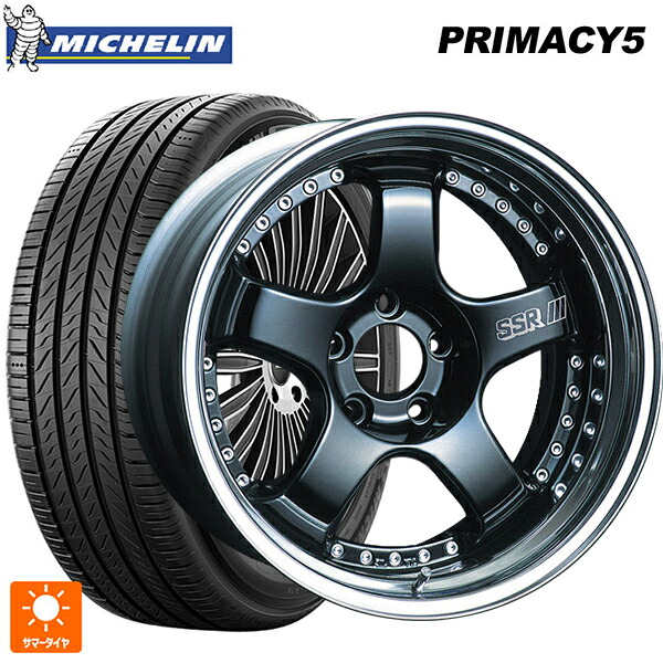 245/50R18 104W XL ミシュラン プライマシー5 正規品 タナベ SSR プロフェッサー SP1 ブラック 18-8.5J 国産車用 サマータイヤホイール4本セット｜タイヤホイール専門店コニシタイヤ