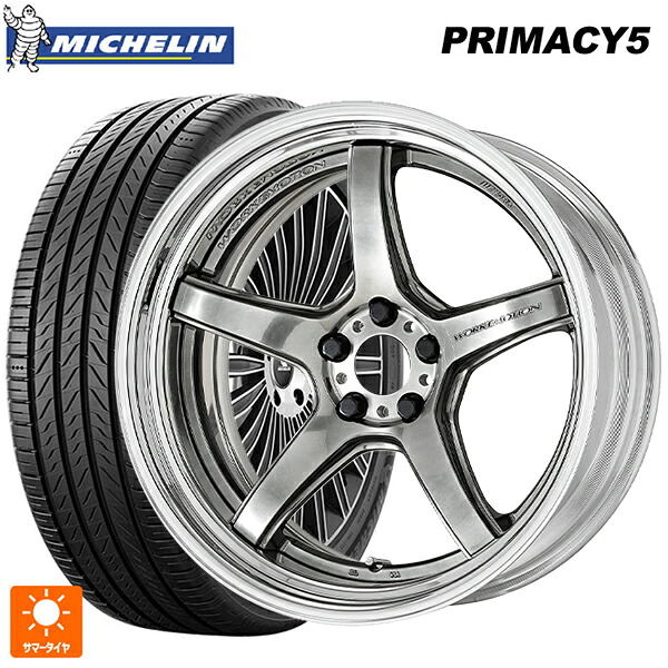 235/50R18 97W ミシュラン プライマシー5 正規品 ワーク エモーション T5R 2P GTS 18-8J 国産車用 サマータイヤホイール4本セット