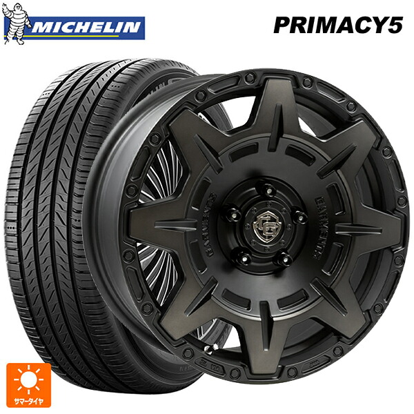 ミツビシ デリカD5(CV1系)用 225/65R17 106V XL ミシュラン プライマシー5 正規品 ウェッズ クロスオーバー ガーメンツ スタイルM マットブラッククリア 新品サマータイヤホイール 4本セット|タイヤホイール専門店コニシタイヤ