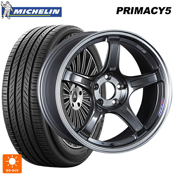 トヨタ アルファード(30系)用 235/50R18 97W ミシュラン プライマシー5 正規品 タナベ SSR GT X03 マシンドグラファイトガンメタ+スモーククリア 新品サマータイヤホイール 4本セット|タイヤホイール専門店コニシタイヤ