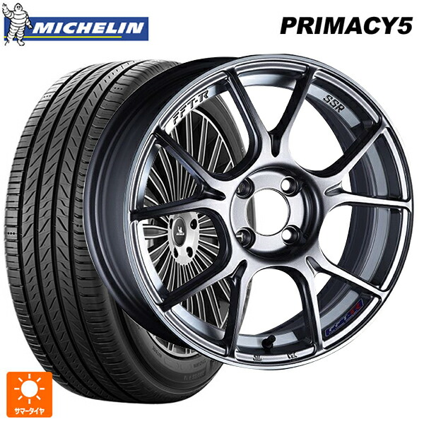235/45R17 97W XL ミシュラン プライマシー5 正規品 タナベ SSR GT X02 ダークシルバー 17-7J 国産車用 サマータイヤホイール4本セット｜タイヤホイール専門店コニシタイヤ