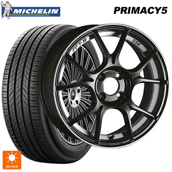 ミツビシ デリカD:5(3DA系)用 245/45R19 102W XL ミシュラン プライマシー5 正規品 タナベ SSR GT X02 グロスブラック 新品サマータイヤホイール 4本セット