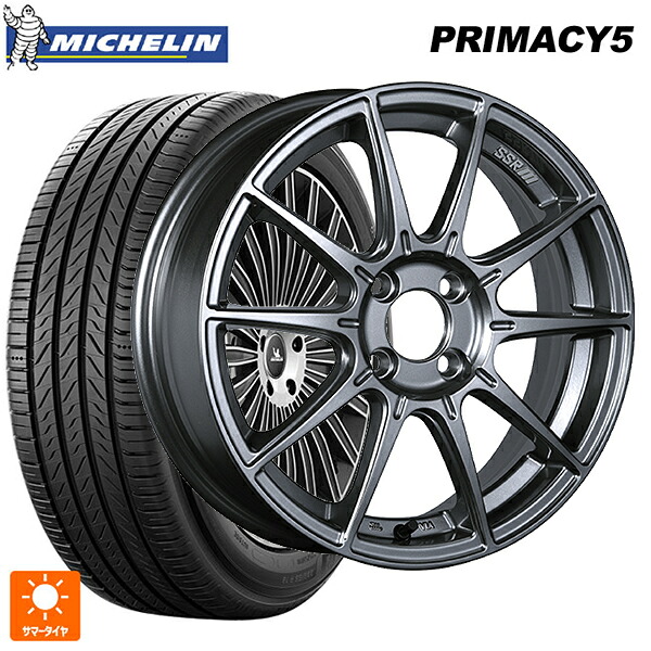 215/60R17 100V XL ミシュラン プライマシー5 正規品 タナベ SSR GT X01 ダークシルバー 17-7J 国産車用 サマータイヤホイール4本セット|タイヤホイール専門店コニシタイヤ