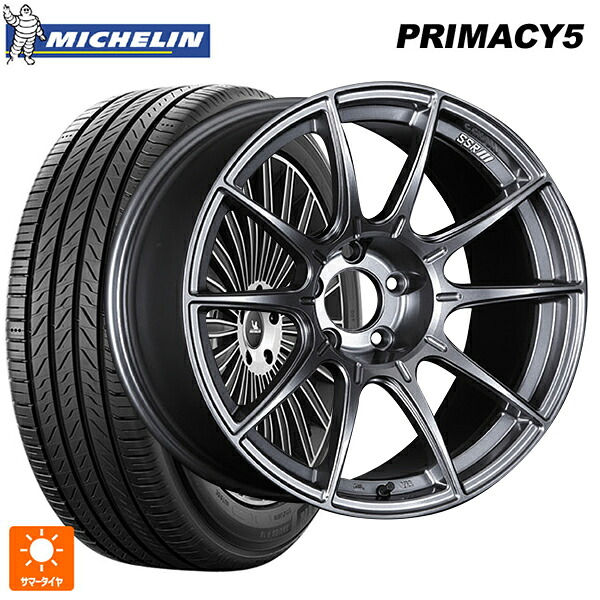 ミツビシ デリカD:5(3DA系)用 245/45R19 102W XL ミシュラン プライマシー5 正規品 タナベ SSR GT X01 ダークシルバー 新品サマータイヤホイール 4本セット