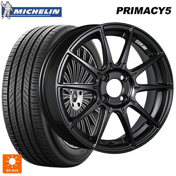 225/45R17 94W XL ミシュラン プライマシー5 正規品 タナベ SSR GT X01 フラットブラック 17-7J 国産車用 サマータイヤホイール4本セット