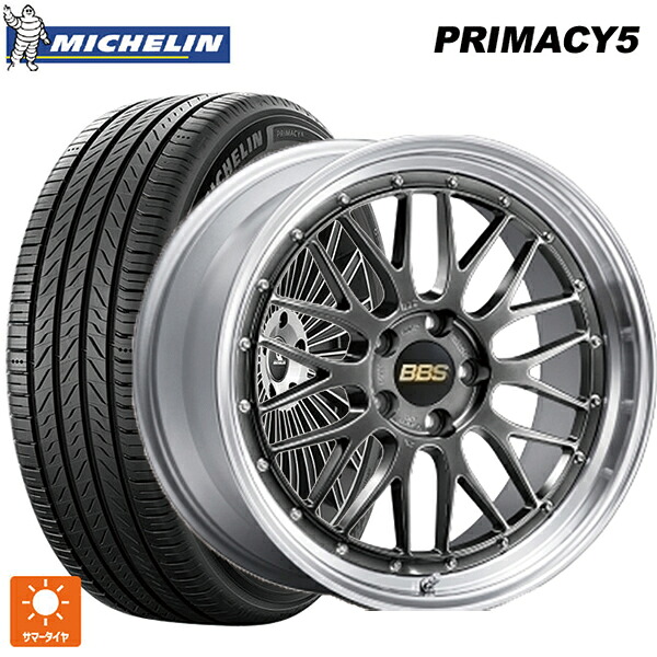 マツダ CX-80(KL5/KL3系)用 235/55R19 105W XL ミシュラン プライマシー5 正規品 BBS LM DB-SLD 新品サマータイヤホイール 4本セット