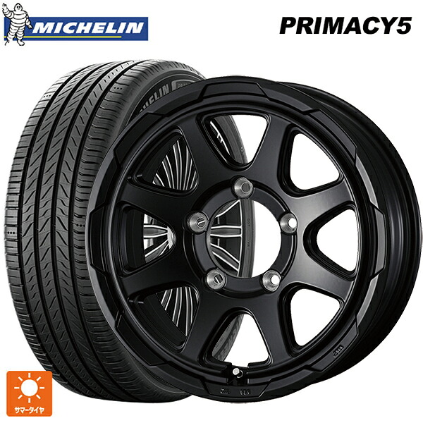 215/65R16 102V XL ミシュラン プライマシー5 正規品 ウェッズ ウェッズ アドヴェンチャー スタットベルグ # セミマットブラック 16-5.5J 国産車用 サマータイヤホイール4本セット 81,411円