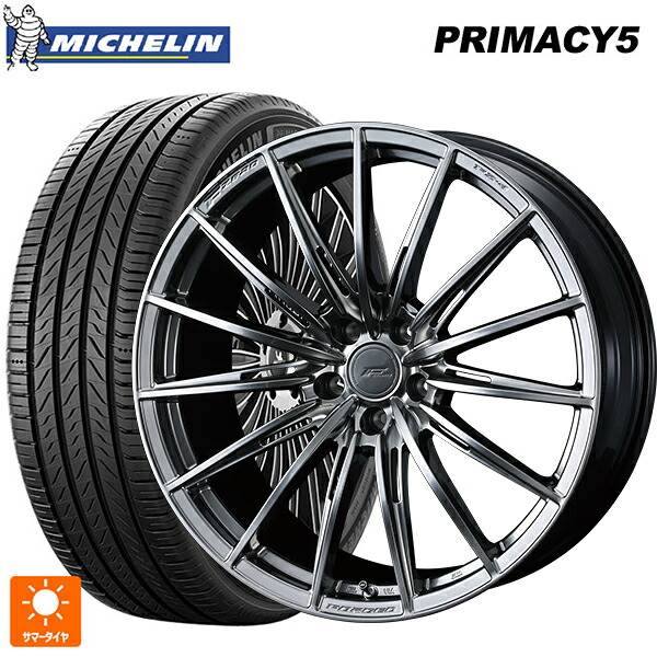 235/55R20 105V XL ミシュラン プライマシー5 正規品 ウェッズ エフゼロ FZ-4 DIAMOND BLACK 20-8.5J 国産車用 サマータイヤホイール4本セット｜タイヤホイール専門店コニシタイヤ 225,684円