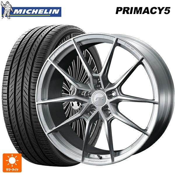 215/45R18 93W XL ミシュラン プライマシー5 正規品 ウェッズ エフゼロ FZ-6 ブラッシュド 18-8.5J 国産車用 サマータイヤホイール4本セット