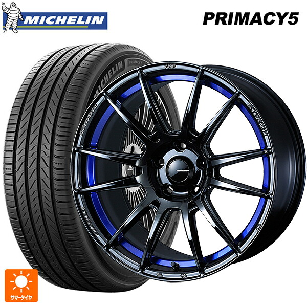 225/45R17 94W XL ミシュラン プライマシー5 正規品 ウェッズ ウェッズスポーツ SA62R BLC2 17-7.5J 国産車用 サマータイヤホイール4本セット|タイヤホイール専門店コニシタイヤ