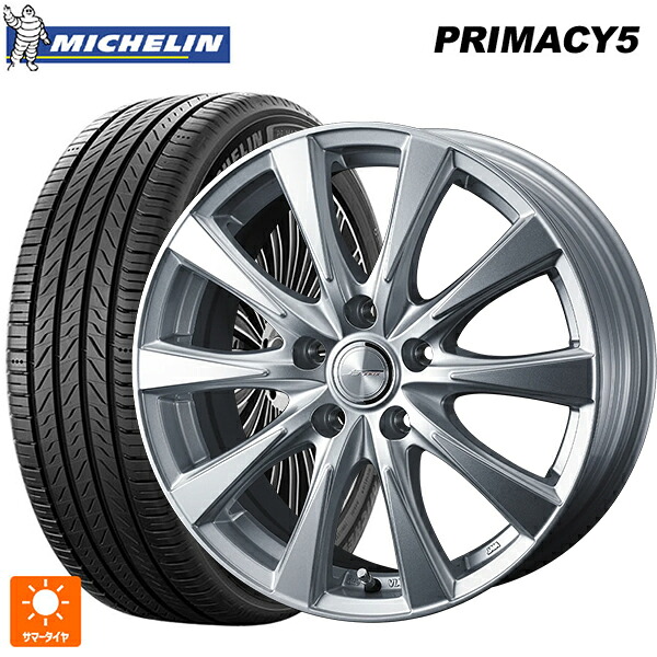 235/45R18 98Y XL ミシュラン プライマシー5 正規品 ウェッズ ジョーカー スピリッツ シルバー 18-8J 国産車用 サマータイヤホイール4本セット|タイヤホイール専門店コニシタイヤ