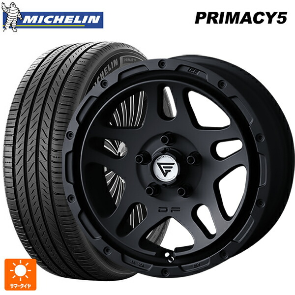 205/50R17 93W XL ミシュラン プライマシー5 正規品 # エクシズルライン デルタフォース オーバーランダー # マットブラック 17-7J 国産車用 サマータイヤホイール4本セット｜タイヤホイール専門店コニシタイヤ