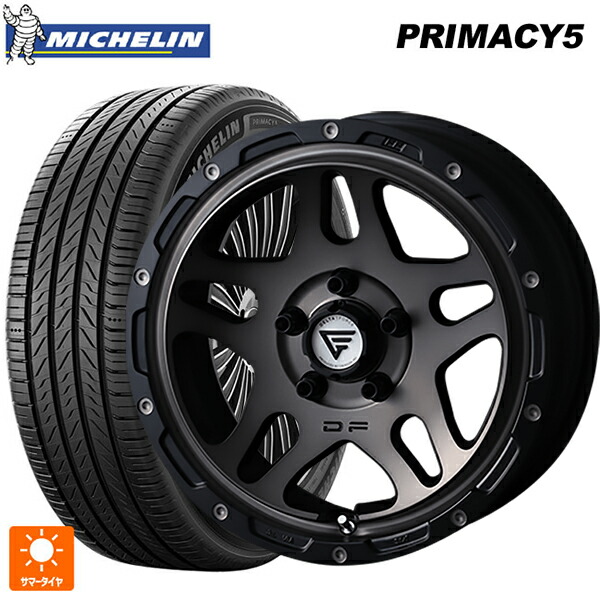 235/45R17 97W XL ミシュラン プライマシー5 正規品 エクシズルライン デルタフォース オーバーランダー マットスモークポリッシュ 17-7J 国産車用 サマータイヤホイール4本セット