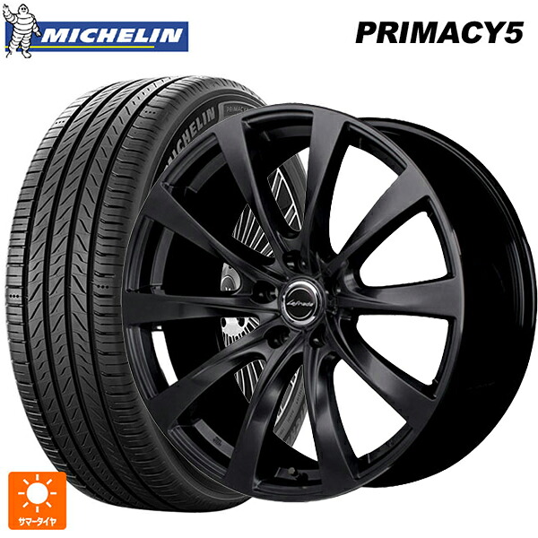トヨタ クラウンクロスオーバー(35系)用 225/60R18 104V XL ミシュラン プライマシー5 正規品 エムアイディー レフィナーダ モーション2 ブラックエディション(数量限定仕様） # セミグロスブラック 新品サマータイヤホイール 4本セット｜タイヤホイール専門店コニシタイヤ