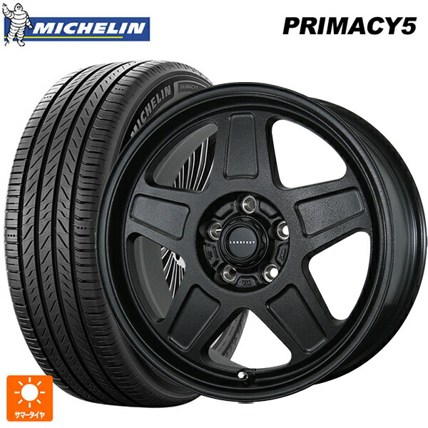 215/45R17 91W XL ミシュラン プライマシー5 正規品 トピー ランドフット GWD # R/B 17-7J 国産車用 サマータイヤホイール4本セット