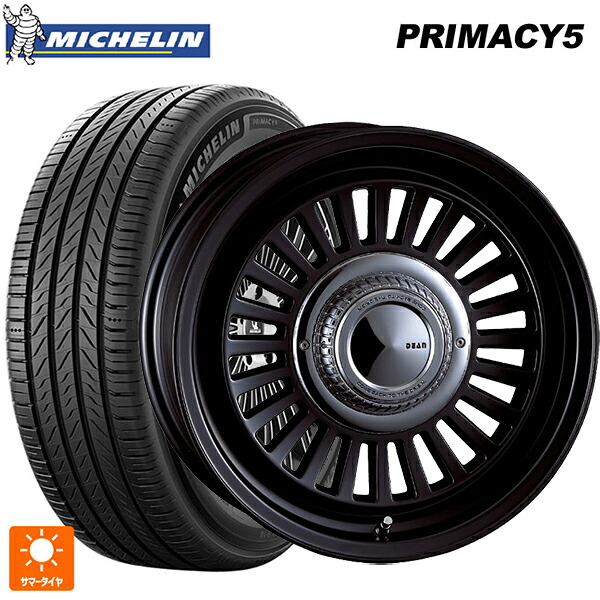 265/65R17 112H ミシュラン プライマシー5 正規品 クリムソン ディーン カリフォルニア マットブラック 17-7.5J 国産車用 サマータイヤホイール4本セット
