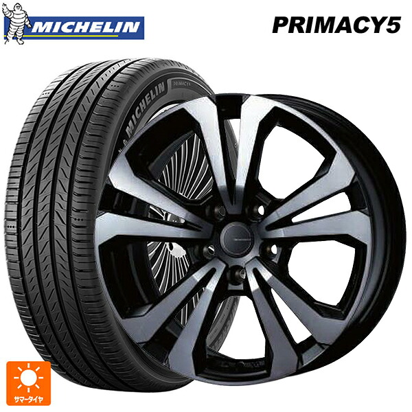 BMW iX2(U10)用 245/45R19 102W XL ミシュラン プライマシー5 正規品 ティーエーエス アドバンスライン SV1 ブラックスモーク 新品サマータイヤホイール 4本セット