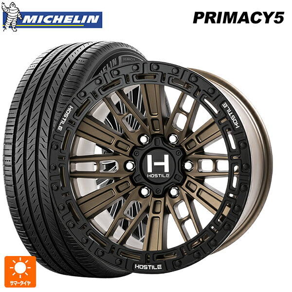 265/65R17 112H ミシュラン プライマシー5 正規品 トライスターインターナショナル H129 モハベ マットブロンズ 17-9J 国産車用 サマータイヤホイール4本セット｜タイヤホイール専門店コニシタイヤ