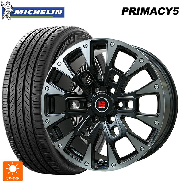 レクサス LX(300系)用 265/55R20 113V XL ミシュラン プライマシー5 正規品 ビックウェイ ビーラグナス ビーアールディー ブラックポリッシュ/ブラッククリア 新品サマータイヤホイール 4本セット