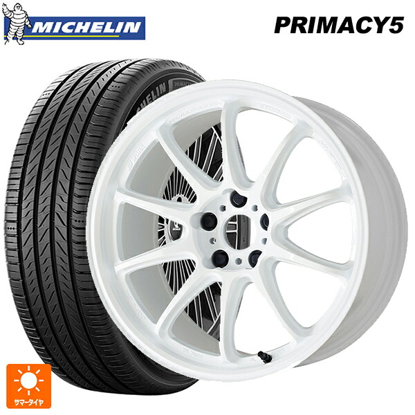 トヨタ カローラ スポーツ(210系)用 225/40R18 92Y XL ミシュラン プライマシー5 正規品 ワーク エモーション ZR10 AZW 新品サマータイヤホイール 4本セット