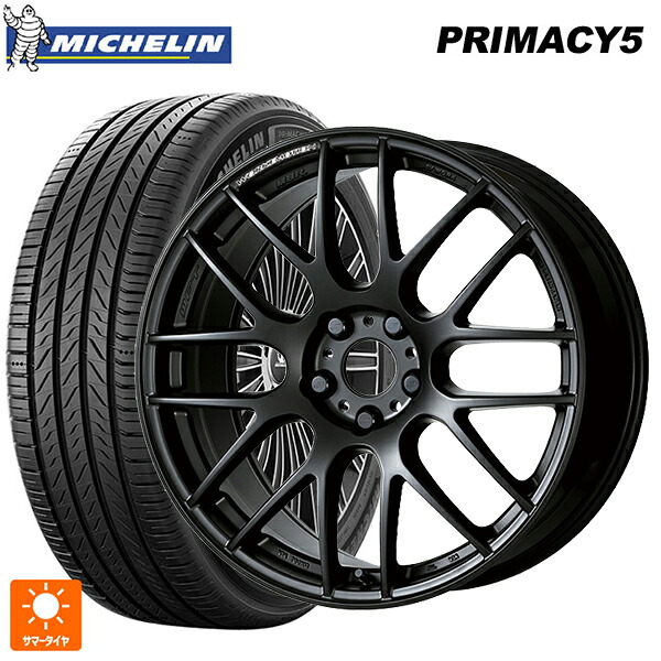 225/50R18 99W XL ミシュラン プライマシー5 正規品 ワーク エモーション M8R MBL 18-7.5J 国産車用 サマータイヤホイール4本セット｜タイヤホイール専門店コニシタイヤ