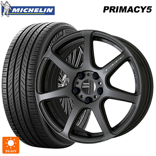 トヨタ GRカローラ(4BA-GZEA14H)用 235/40R18 95Y XL ミシュラン プライマシー5 正規品 ワーク エモーション T7R MGM 新品サマータイヤホイール 4本セット