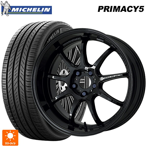 225/45R18 95Y XL ミシュラン プライマシー5 正規品 ワーク エモーション D9R BLK 18-7.5J 国産車用 サマータイヤホイール4本セット|タイヤホイール専門店コニシタイヤ