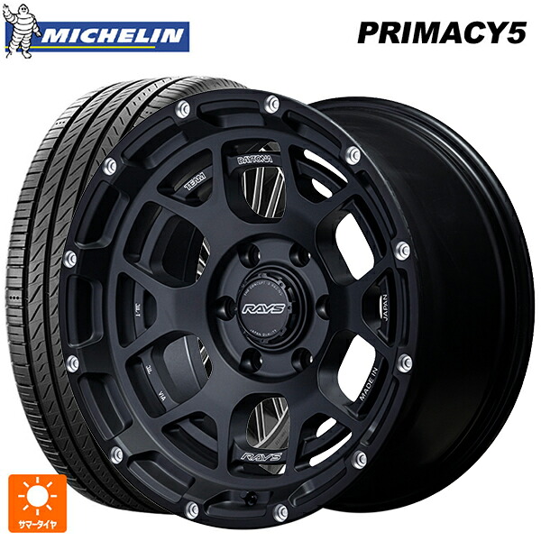 265/60R18 110H ミシュラン プライマシー5 正規品 レイズ チームデイトナ M6 BPL 18-9J 国産車用 サマータイヤホイール4本セット