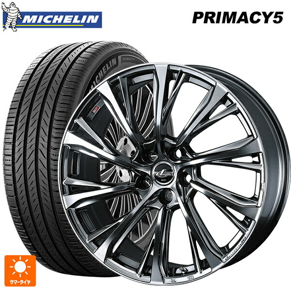 スバル フォレスター(SL系)用 235/50R19 103W XL ミシュラン プライマシー5 正規品 ウェッズ レオニス JG BMCMC 新品サマータイヤホイール 4本セット