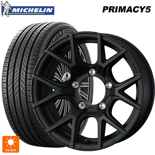215/65R16 102V XL ミシュラン プライマシー5 正規品 ウェッズ マッドヴァンス SD FMBK 16-6J 国産車用 サマータイヤホイール4本セット 97,554円