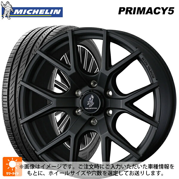 215/45R18 93W XL ミシュラン プライマシー5 正規品 ウェッズ マッドヴァンス SD FMBK 18-7.5J 国産車用 サマータイヤホイール4本セット|タイヤホイール専門店コニシタイヤ