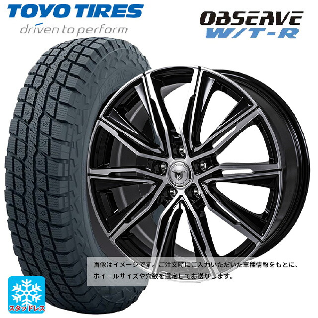 ニッサン キックス(P16系)用 215/65R16 109/107Q トーヨー オブザーブ W/T-R ジャパン三陽 ジェイピースタイル エムジェイクロス ブラックメタリックポリッシュ 新品スタッドレスタイヤホイール 4本セット｜タイヤホイール専門店コニシタイヤ