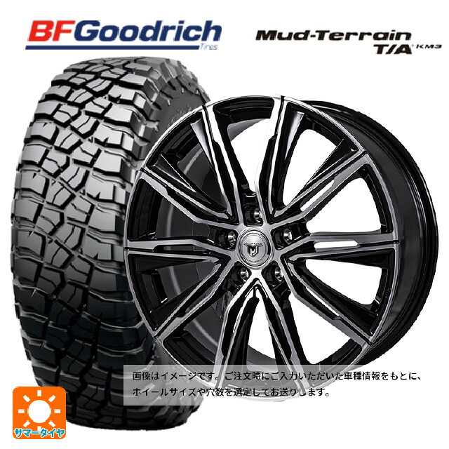 225/75R16 115/112Q BFグッドリッチ マッドテレーン TA KM3 ブラックレター 正規品 ジャパン三陽 ジェイピースタイル エムジェイクロス ブラックメタリックポリッシュ 16-6.5J 国産車用 サマータイヤホイール4本セット
