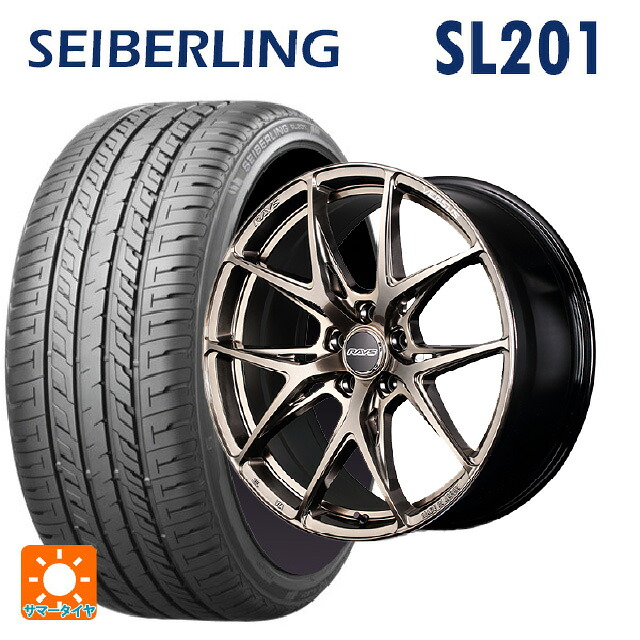 トヨタ アルファード(30系)用 245/40R19 98W XL セイバーリング セイバーリング SL201(ブリヂストン工場生産） レイズ ベルサス クラフトコレクション VV21S XIJ 新品サマータイヤホイール 4本セット