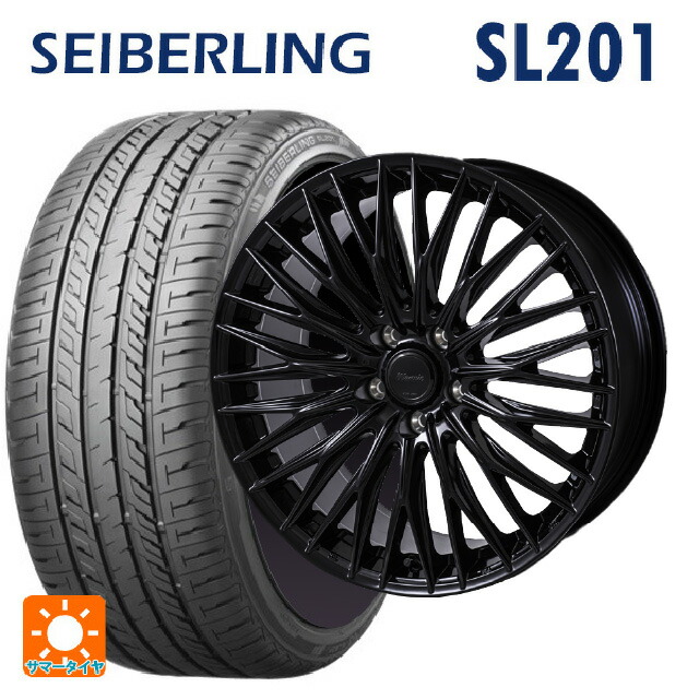 トヨタ アルファード(30系)用 245/40R20 95W セイバーリング セイバーリング SL201(ブリヂストン工場生産） ジャパン三陽 ワーウィック クライヴァー グロスブラック 新品サマータイヤホイール 4本セット